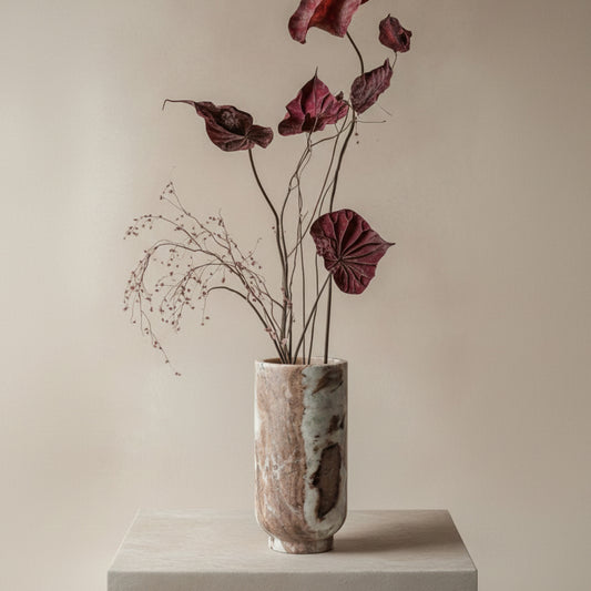Aries Marble Vase - Large Natural