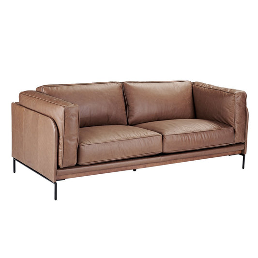 Keaton 2.5 Seater Sofa - Dark Brown Leather