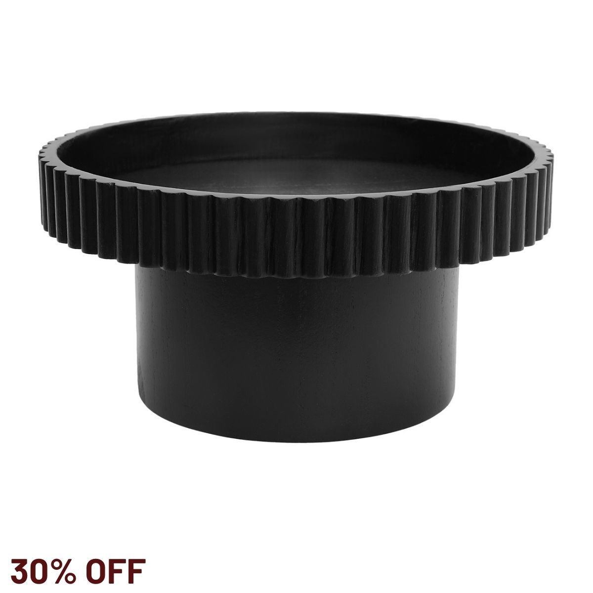 Blythe Footed Bowl - Small Black