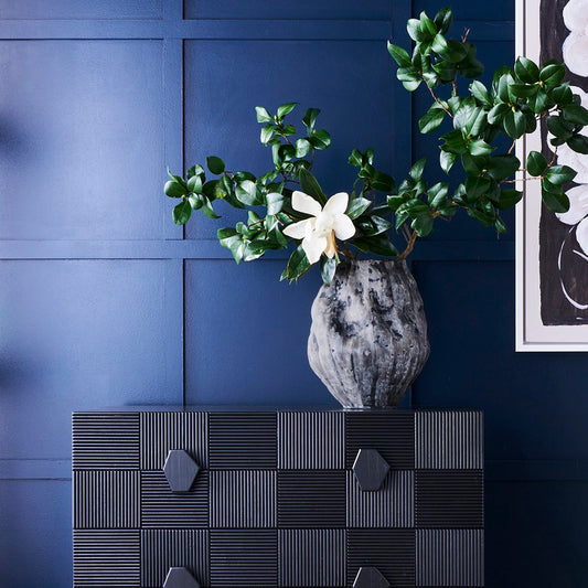 Fluer Porcelain Vase - Charcoal