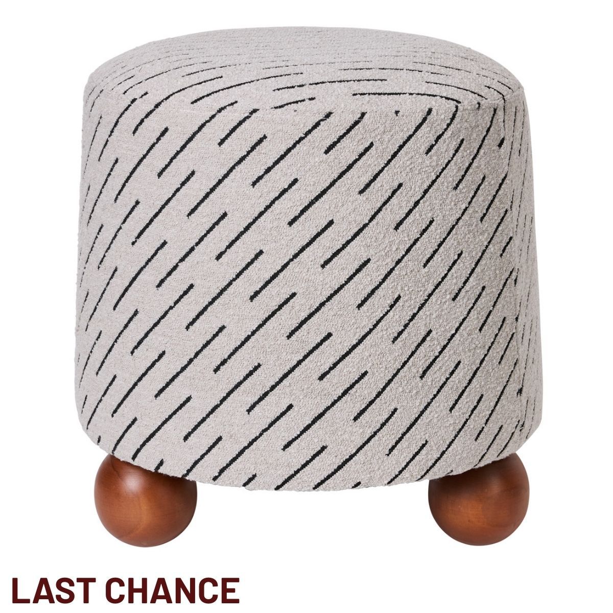 Orta Stool - Natural Jacquard