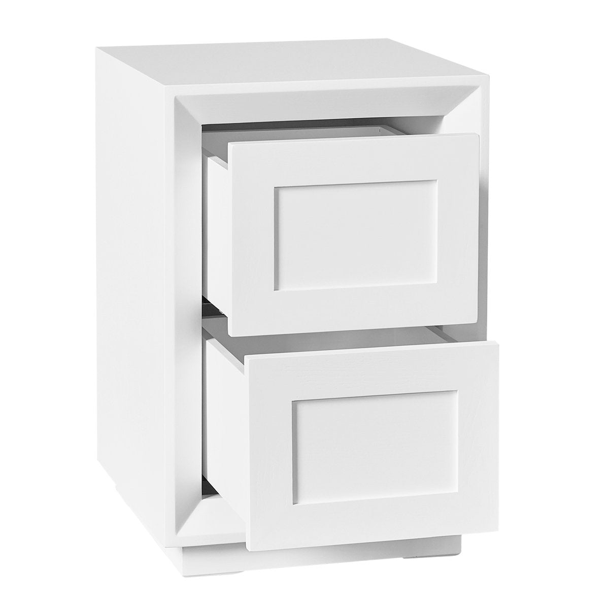 Balmain 40x65cm Bedside Table - White