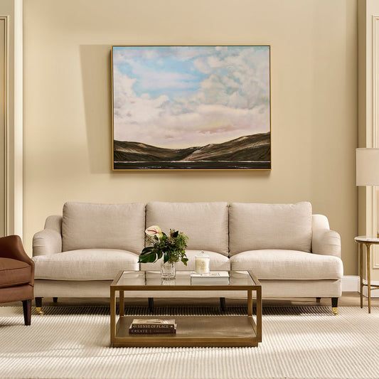 Aerin 3 Seater Sofa - Natural Linen