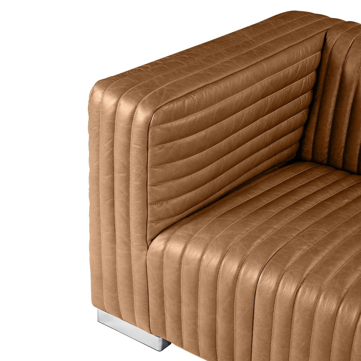 Granger 3 Seater Sofa - Light Brown Leather