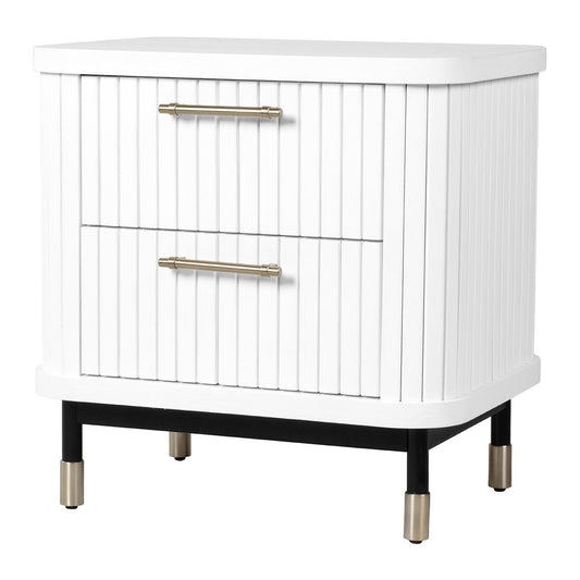 Sophia Bedside Table - White