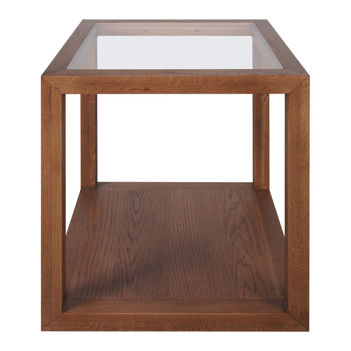 Sadie Oak Square Side Table - Large Walnut