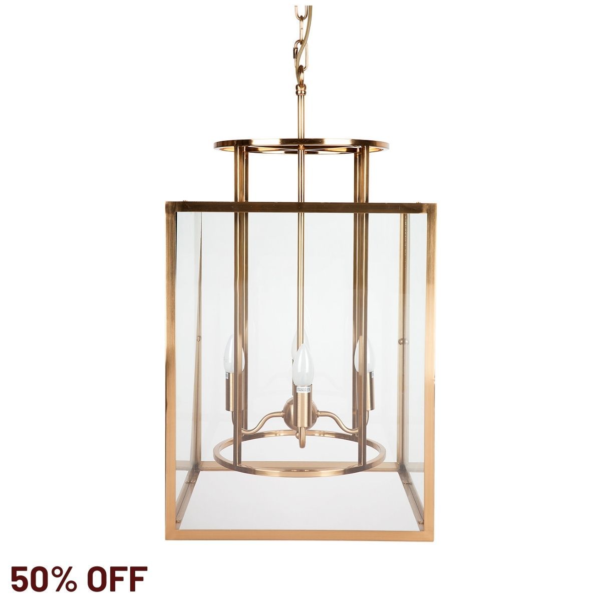 Concord Pendant - Large Brass