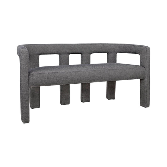 Lorenzo 2 Seater Sofa Bench - Granite
