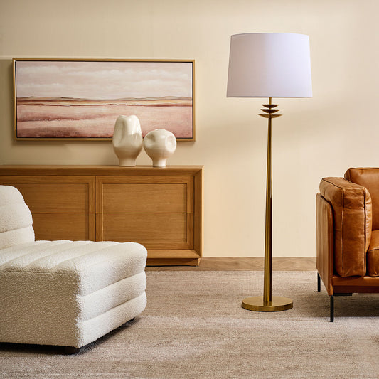 Regina Floor Lamp - Brass