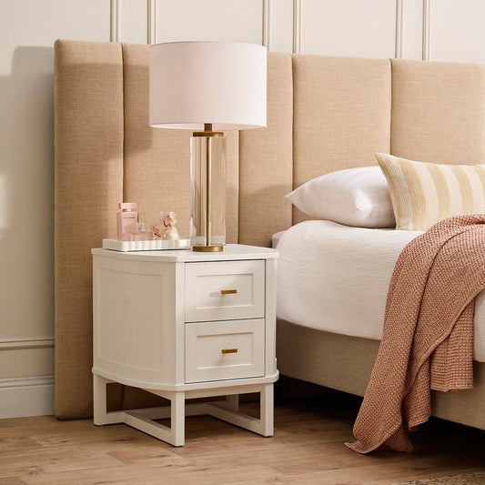 Theodore Bedside Table - Small White