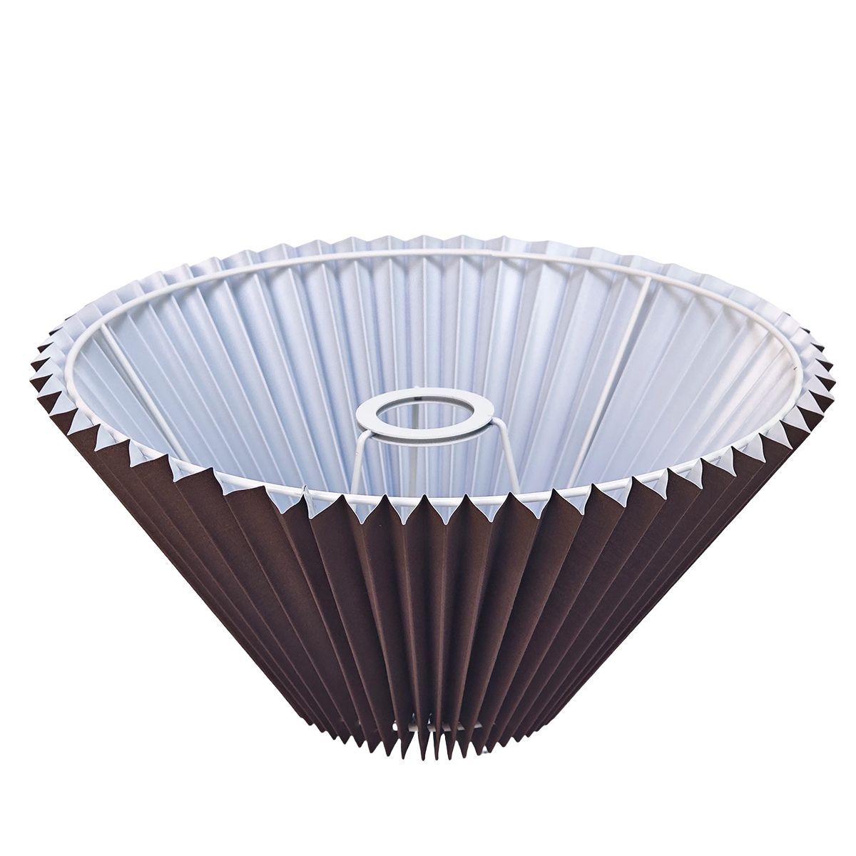 Anya Pleated Empire Shade - Medium Espresso