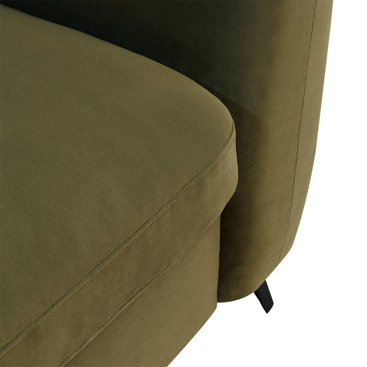 Mosman 3 Seater Sofa - Olive Velvet