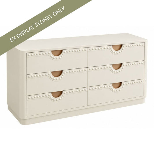 Sandy 160cm 6 Drawer Chest - OUTLET NSW