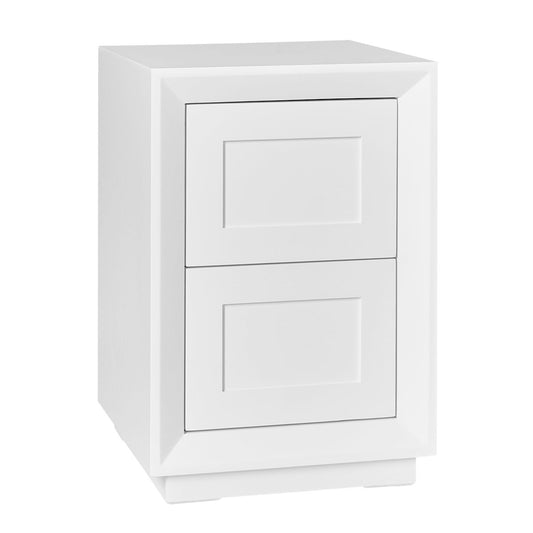 Balmain 40x65cm Bedside Table - White