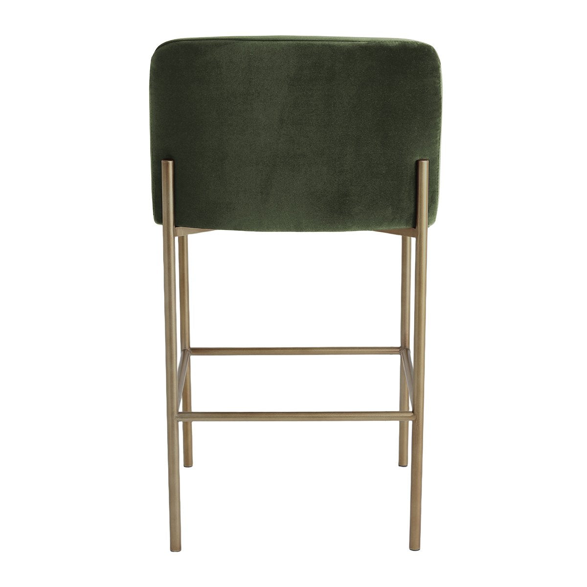Leon Kitchen Stool - Moss Velvet