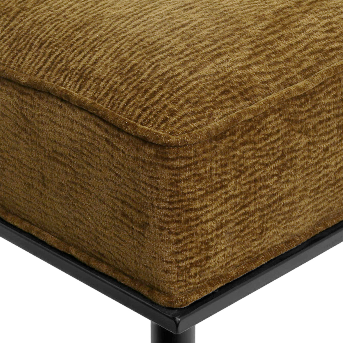 Hacienda Black Iron Stool - Butterscotch
