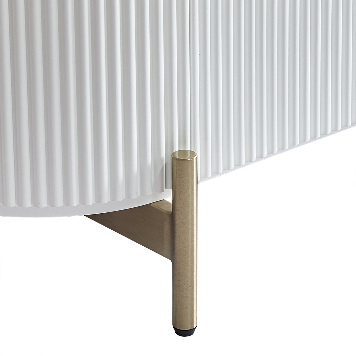 Demarco 76x60cm Bedside Table - White