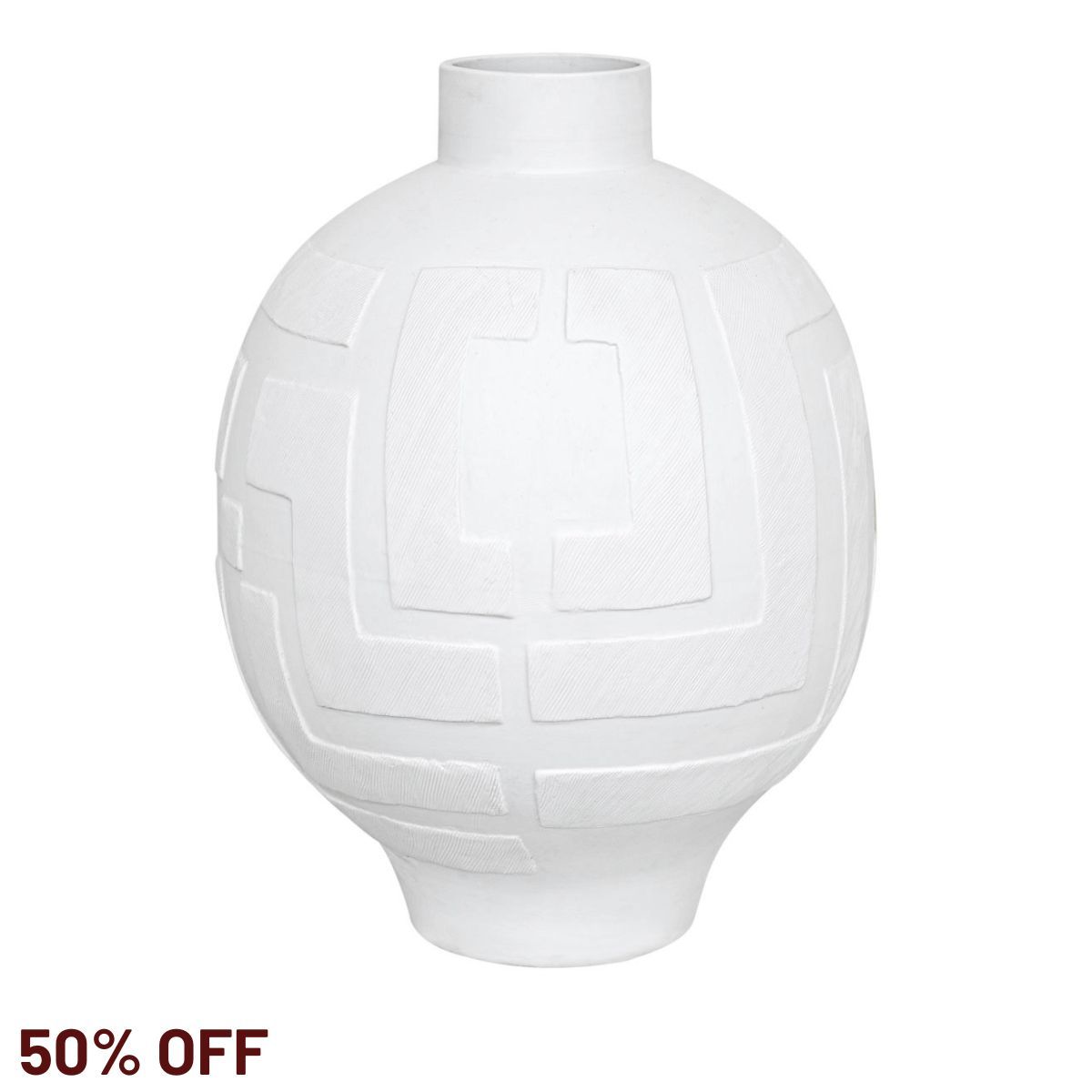 Pandora Greek Key Vase - Large