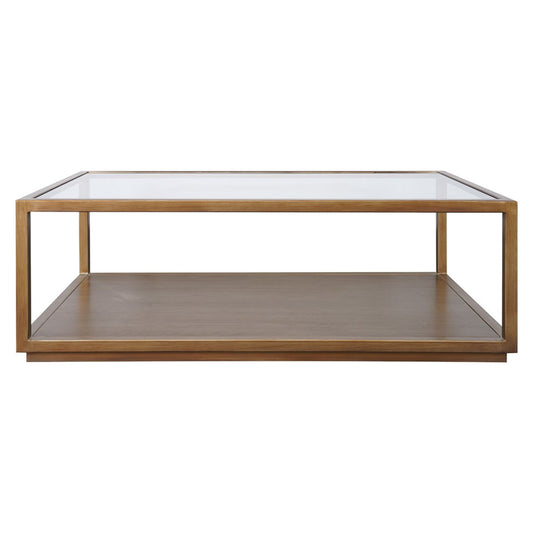 Sadie Rectangle Coffee Table - Antique Gold