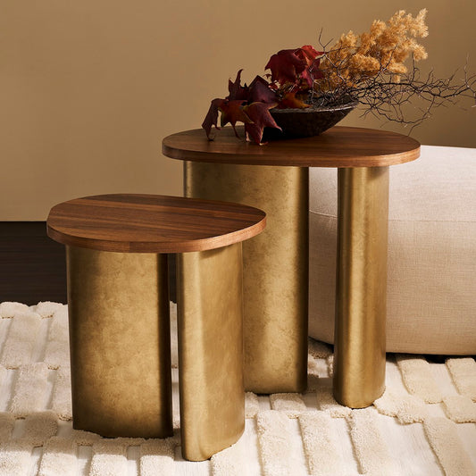 Audrey Large Side Table - Walnut