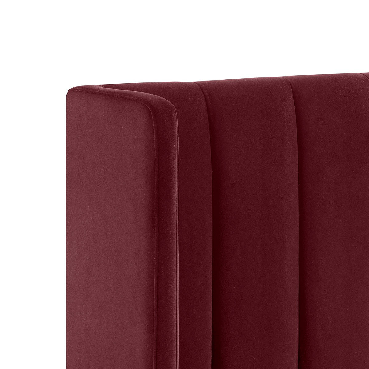 Central Park Queen Bedhead - Wine Velvet