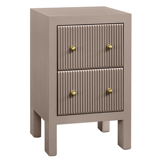 Ariana 40x65cm Bedside Table - Taupe