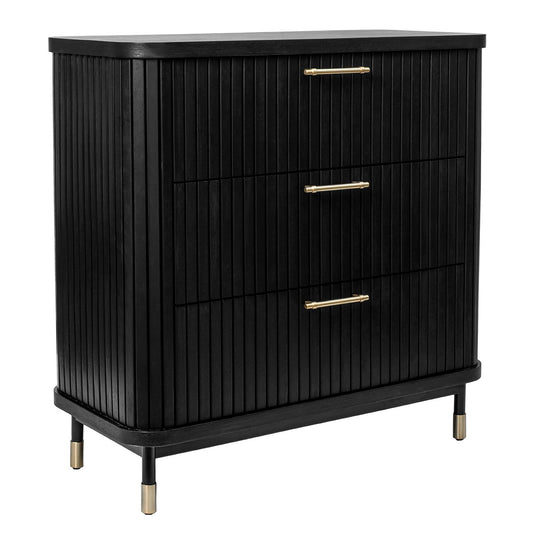Sophia 3 Drawer Chest - Black