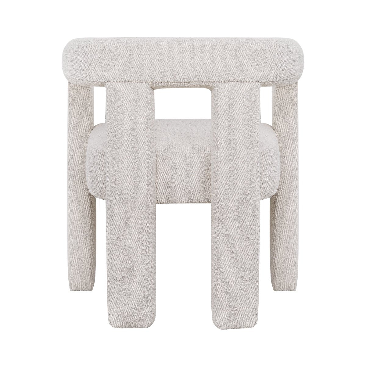 Lorenzo Arm Chair - Ivory Boucle