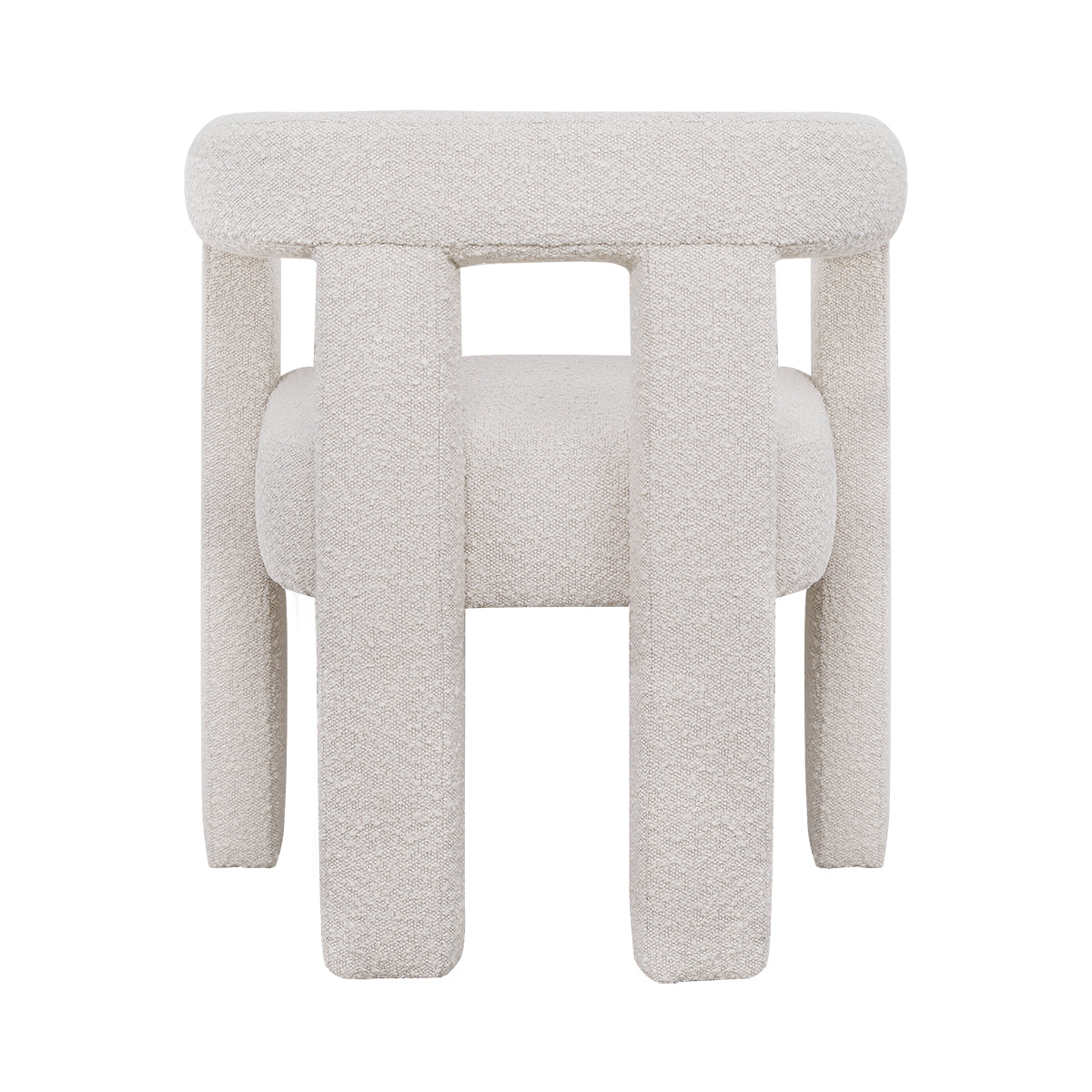Lorenzo Arm Chair - Ivory Boucle