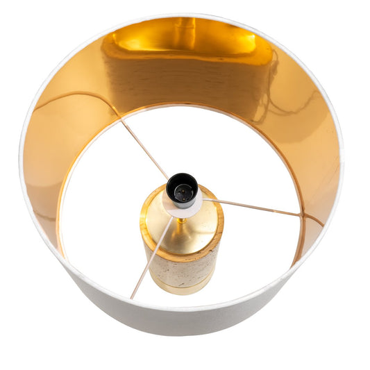 Paola Table Drum Shade - White