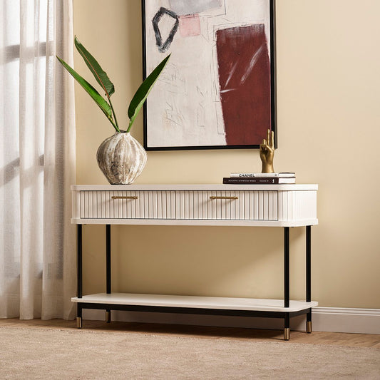 Sophia 140cm Console Table - White