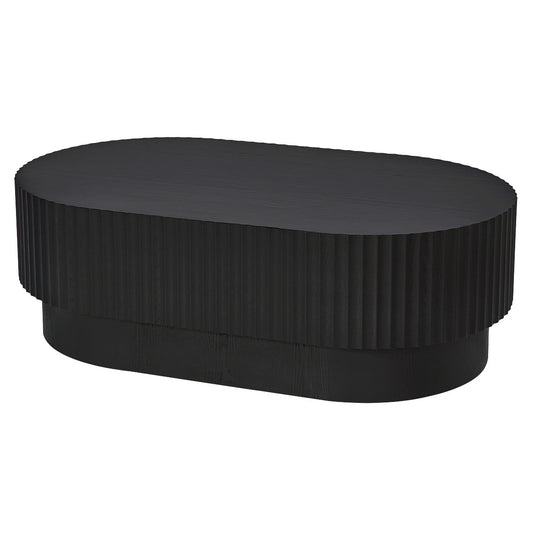 Avery Oval Coffee Table - Black