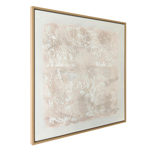 White Linen 105x105cm Enhanced Canvas Print