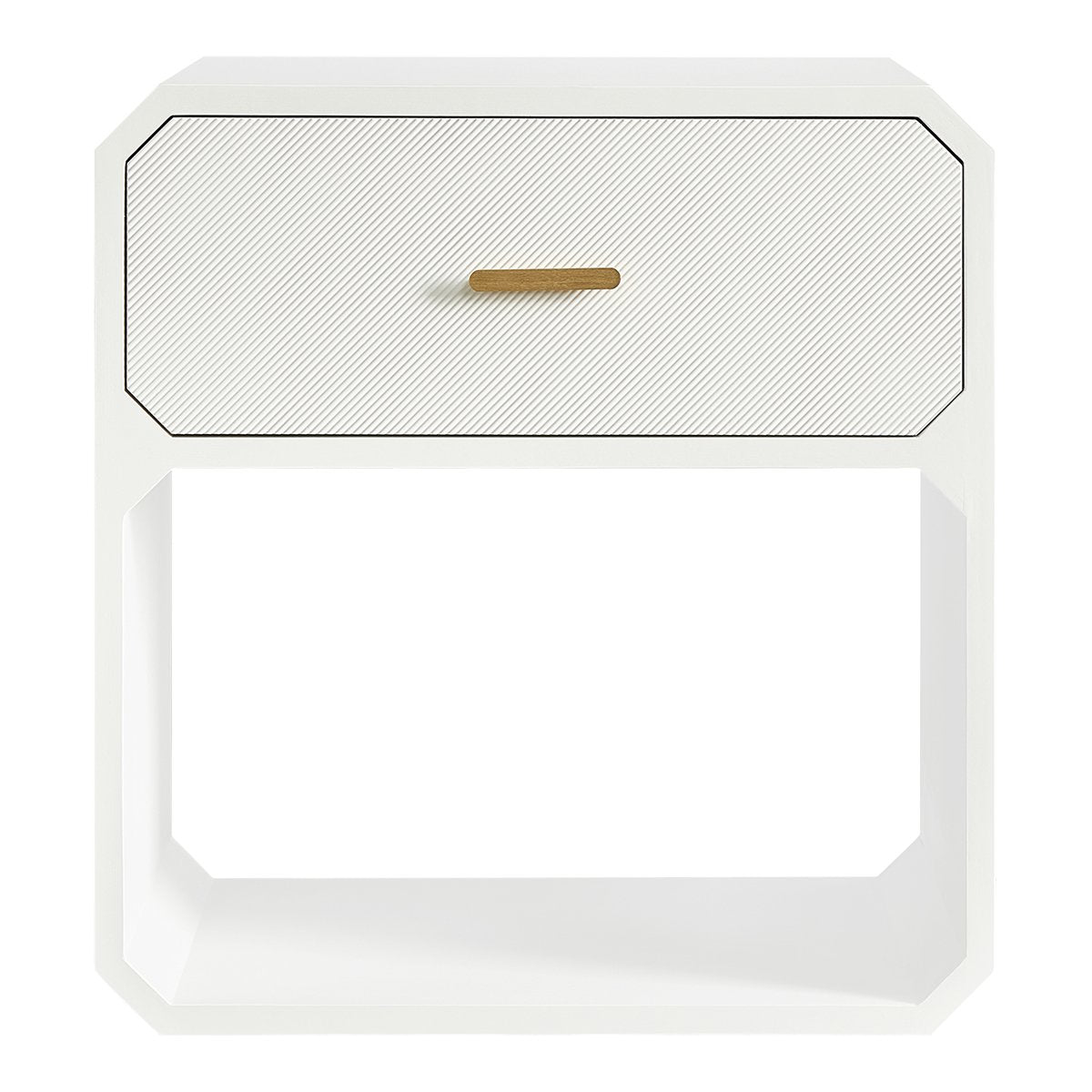 Anderson 1 Drawer Accent Table - White - OUTLET NSW
