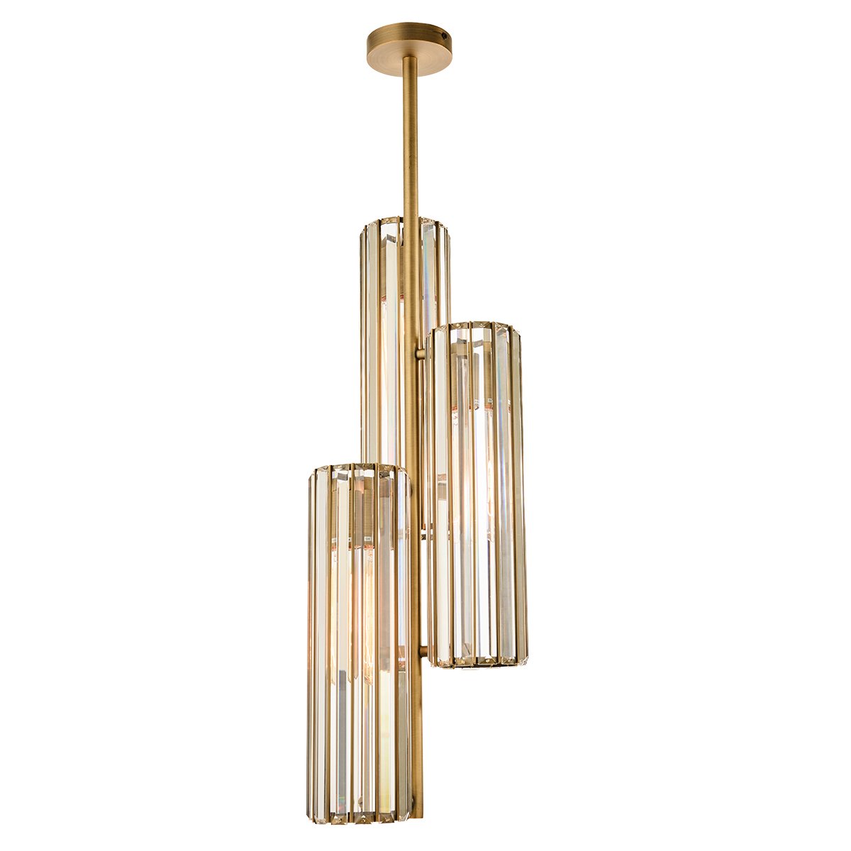 Alana Crystal Pendant - 3 Globe