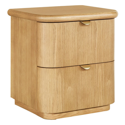 Lina 50x55cm Bedside Table - Natural Oak