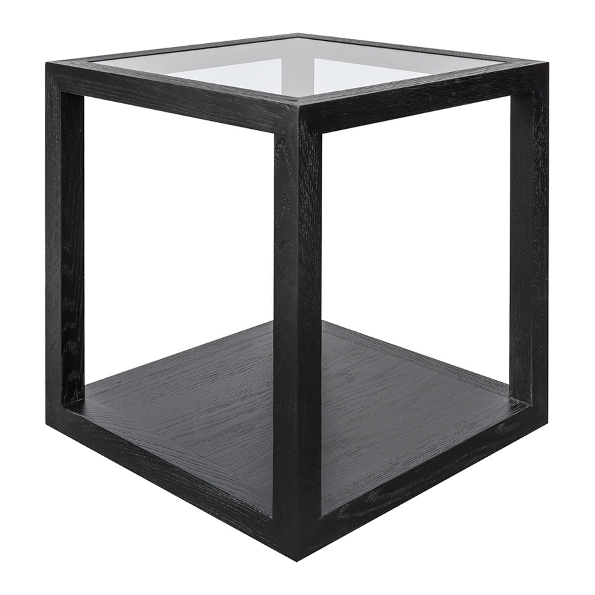 Sadie Oak Square Side Table - Large Black