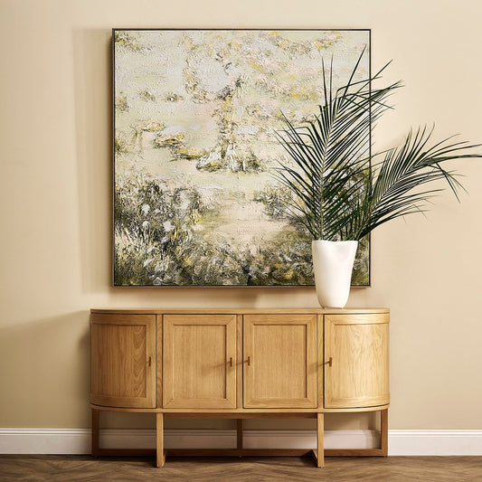 Whimsical Meadow 140x140cm Oil on Canvas Painting