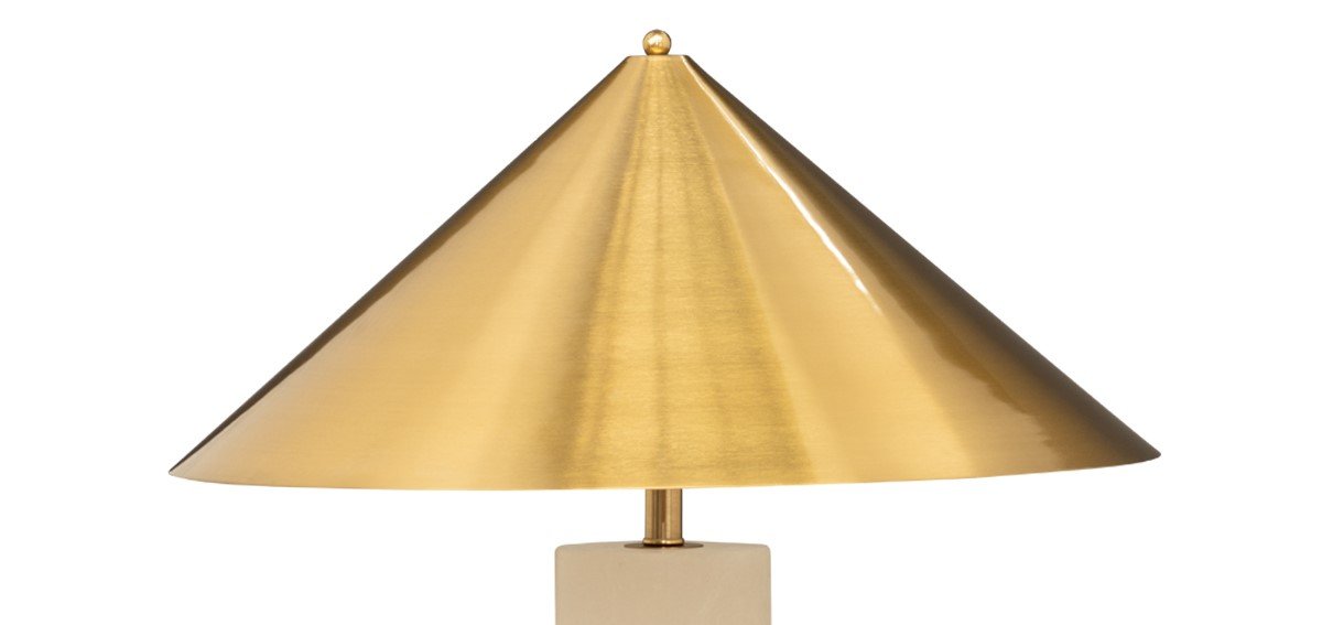 Stockholm Table Empire Shade - Brass