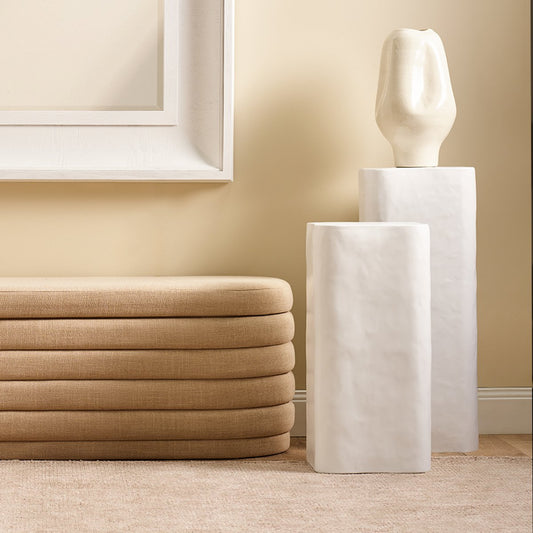 Lucca 80.5cm Plinth - Ivory