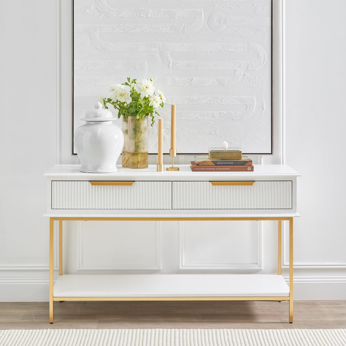 Aimee 140cm Console Table - White