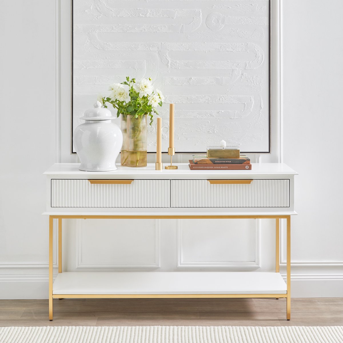 Aimee 140cm Console Table - White