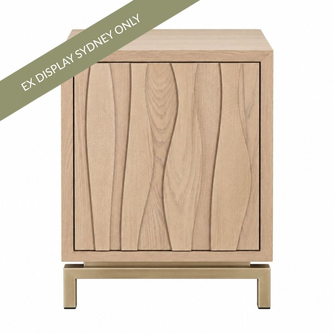 Ari 40x60cm Bedside Table - Natural Oak - OUTLET NSW