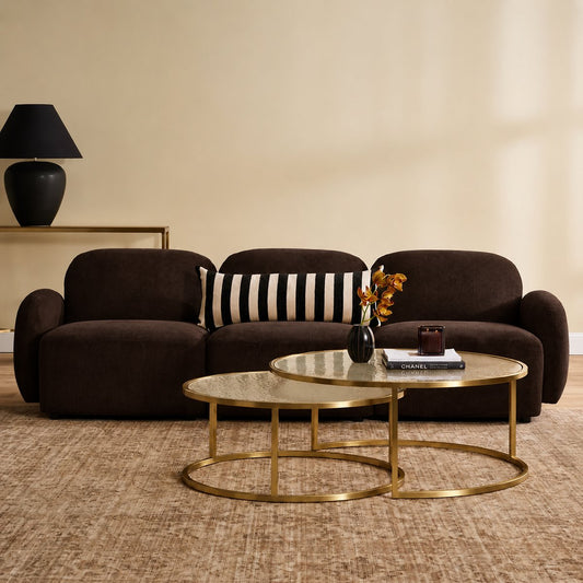 Ramona Modular 3 Seater Sofa - Chocolate Velvet