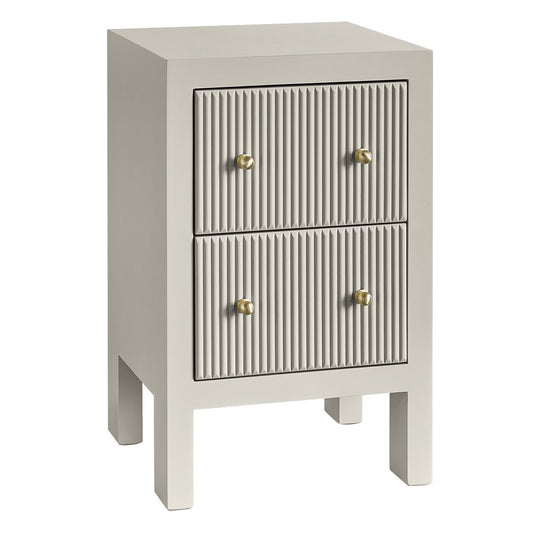 Ariana 40x65cm Bedside Table - Grey