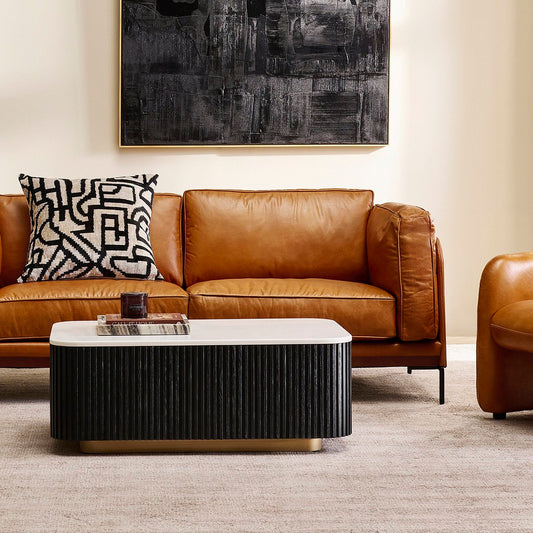 Mason Rectangle Coffee Table - Black