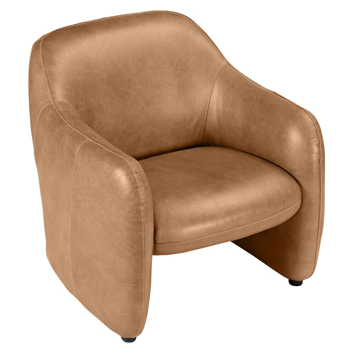 Clifton Arm Chair - Light Brown Leather
