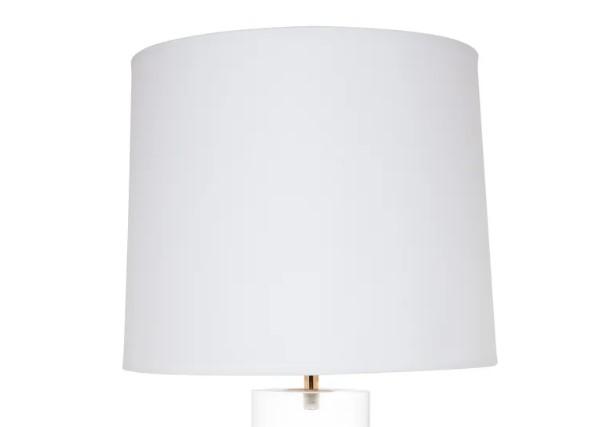 Eli Table Tapered Shade - White