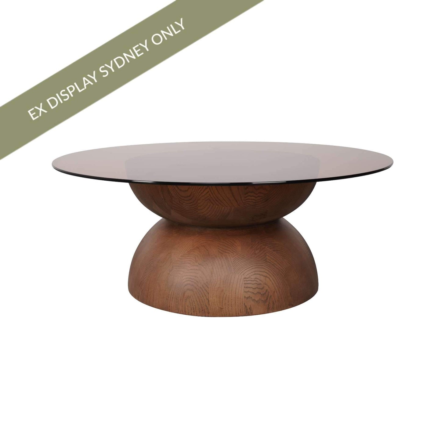 Caden Glass Coffee Table - Medium Walnut – view 2