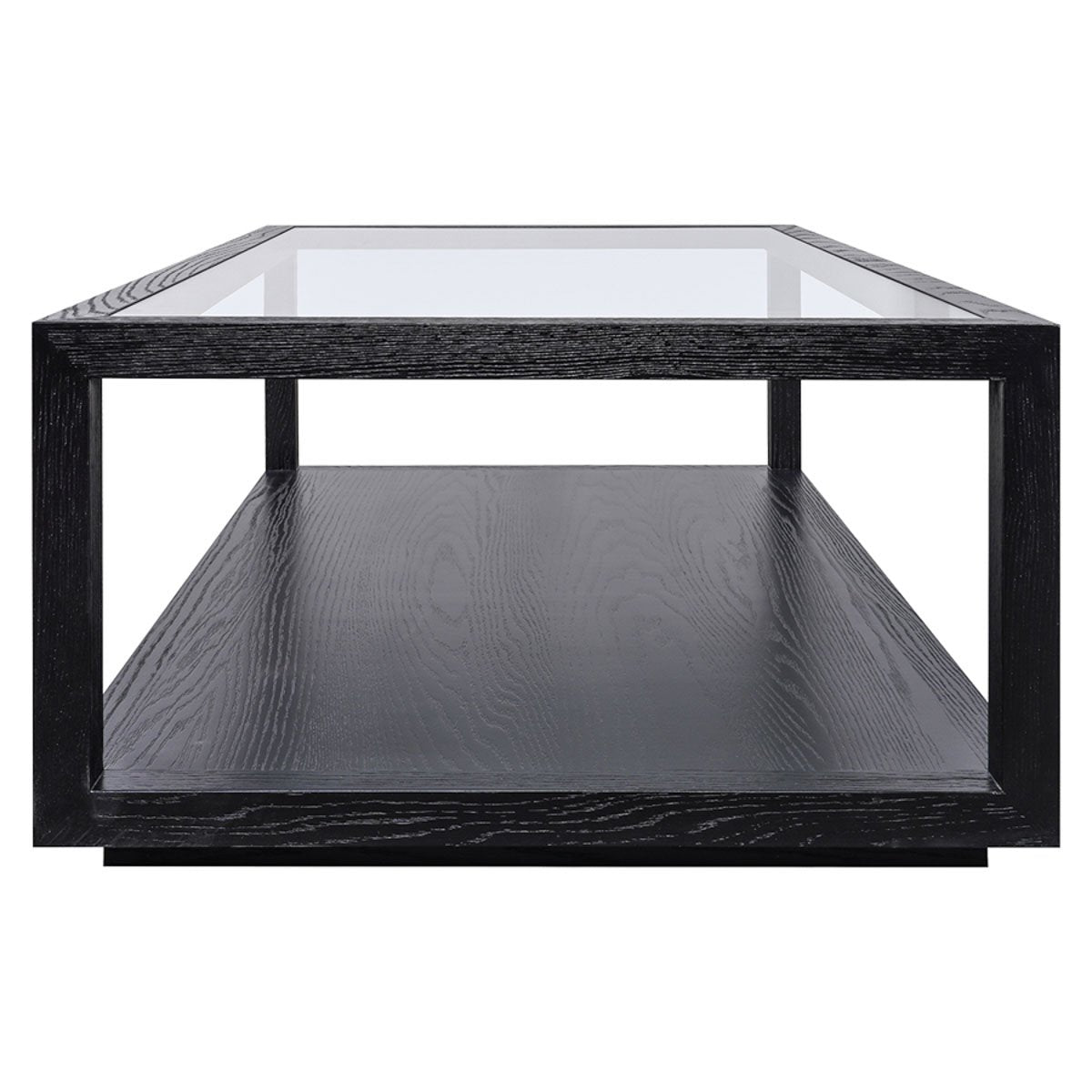 Sadie Oak Rectangle Coffee Table - Black